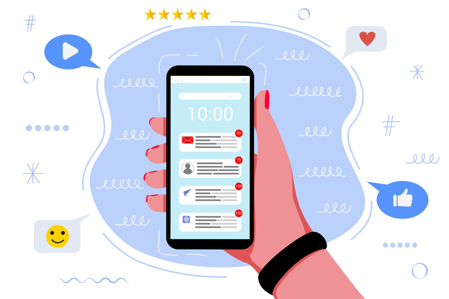 Inaktivera aviseringar om du vill spara ström i mobilen