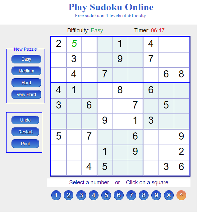 Spil Sudoku online og på mobilen.