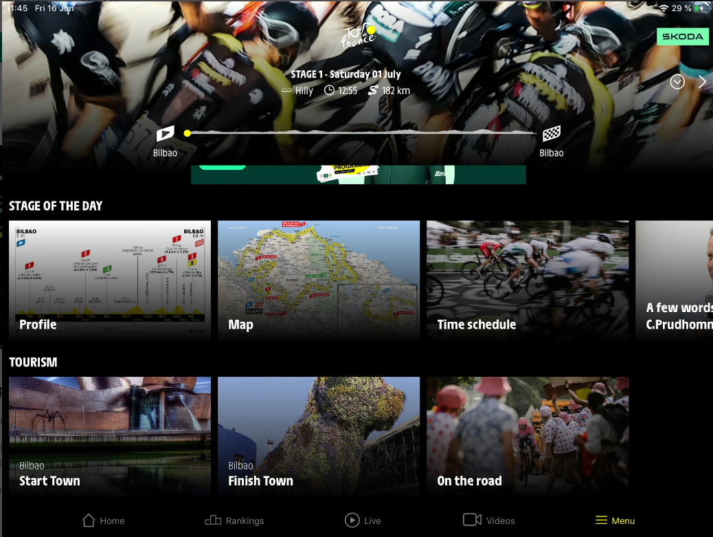 Tour de France Official App