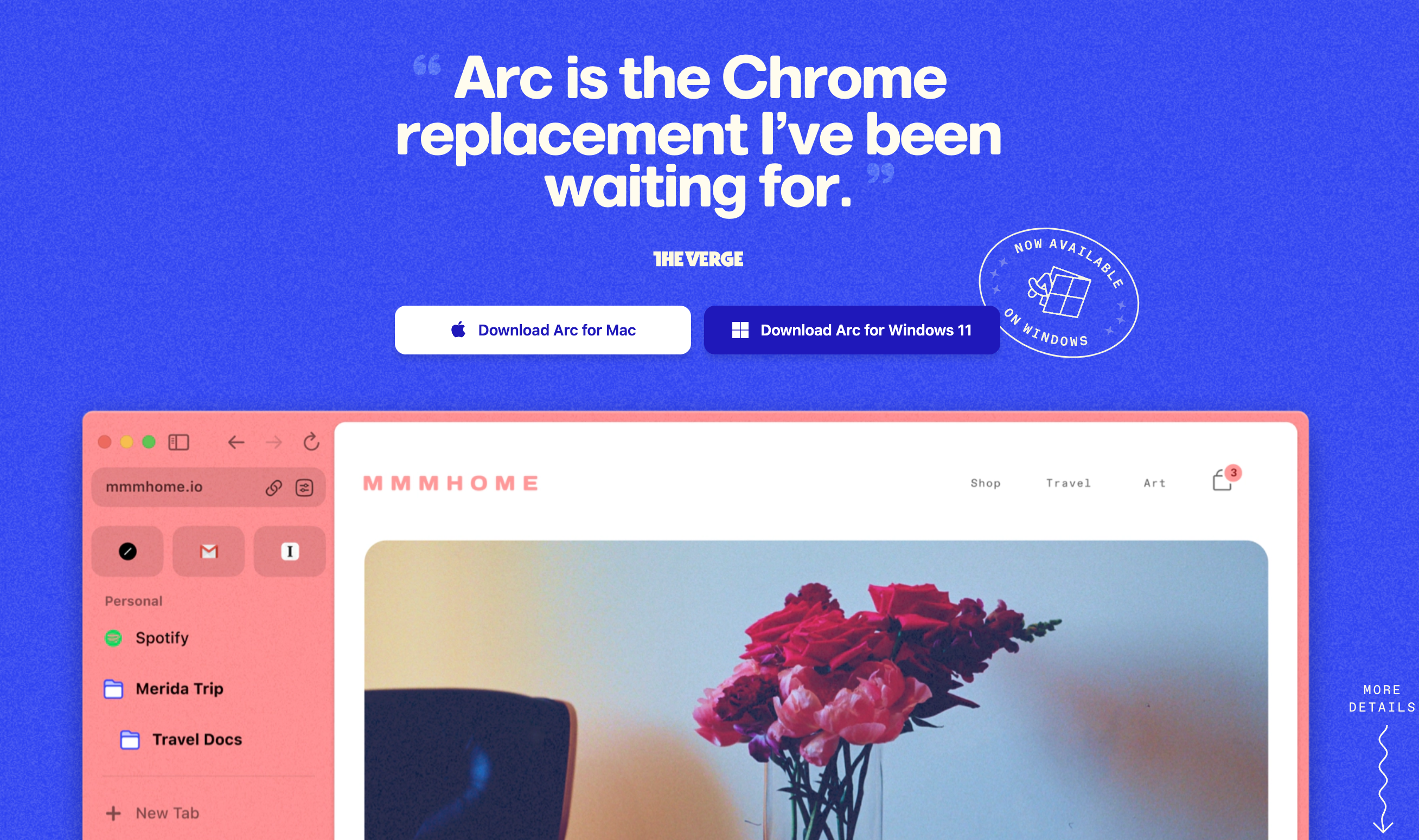 Falske reklamer for Arc-browser