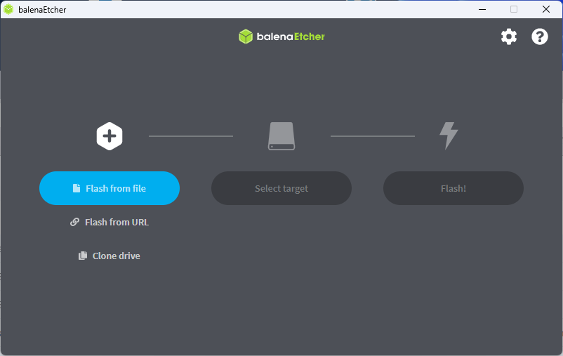 Med programmet balenaEtcher, som du kan hente på vores hjemmeside, lægger du installationsfilerne til Ubuntu ind på din USB-nøgle, så den kan starte pc'en og installere systemet.