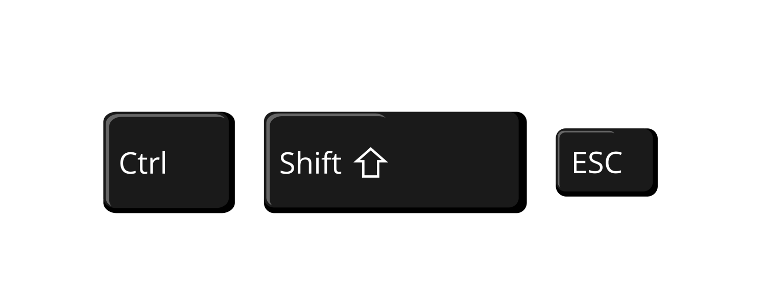 Hold de tre tastene nede samtidig for å åpne Oppgavebehandling, der du blant annet kan avslutte programmer som ikke svarer.