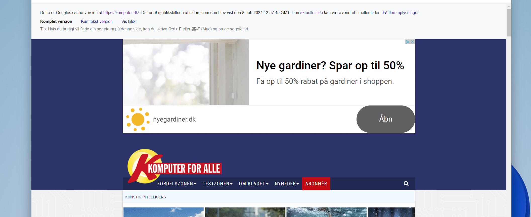 Du kan fortfarande komma åt cachade versioner av webbplatser på Google.