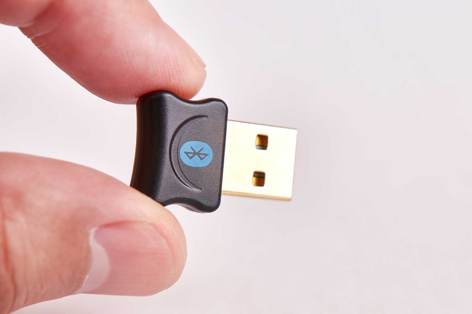 Sådan kan en Bluetooth USB dongle - eller adapter - se ud.