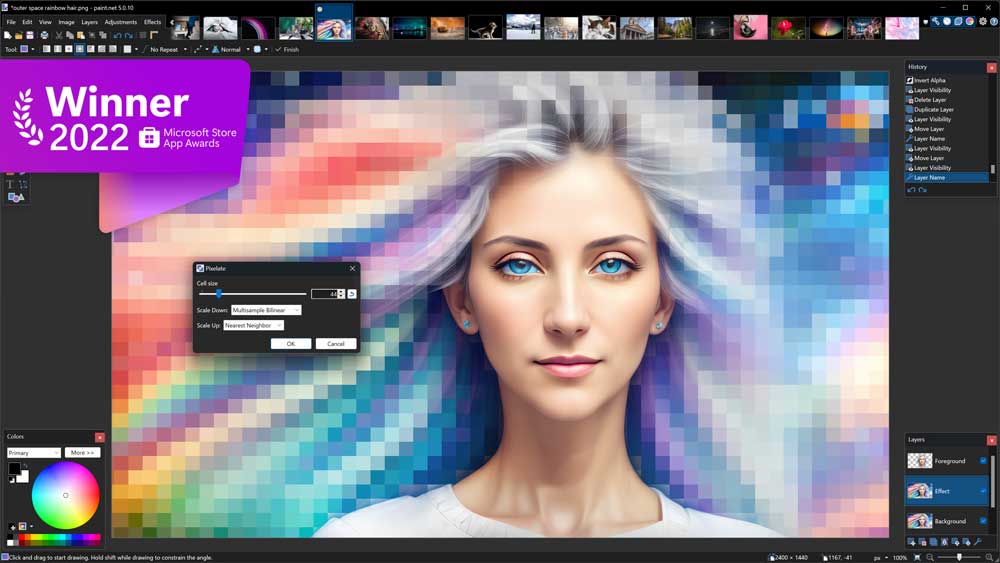 Paint.net er et avanceret gratis billedbehandlingsprogram