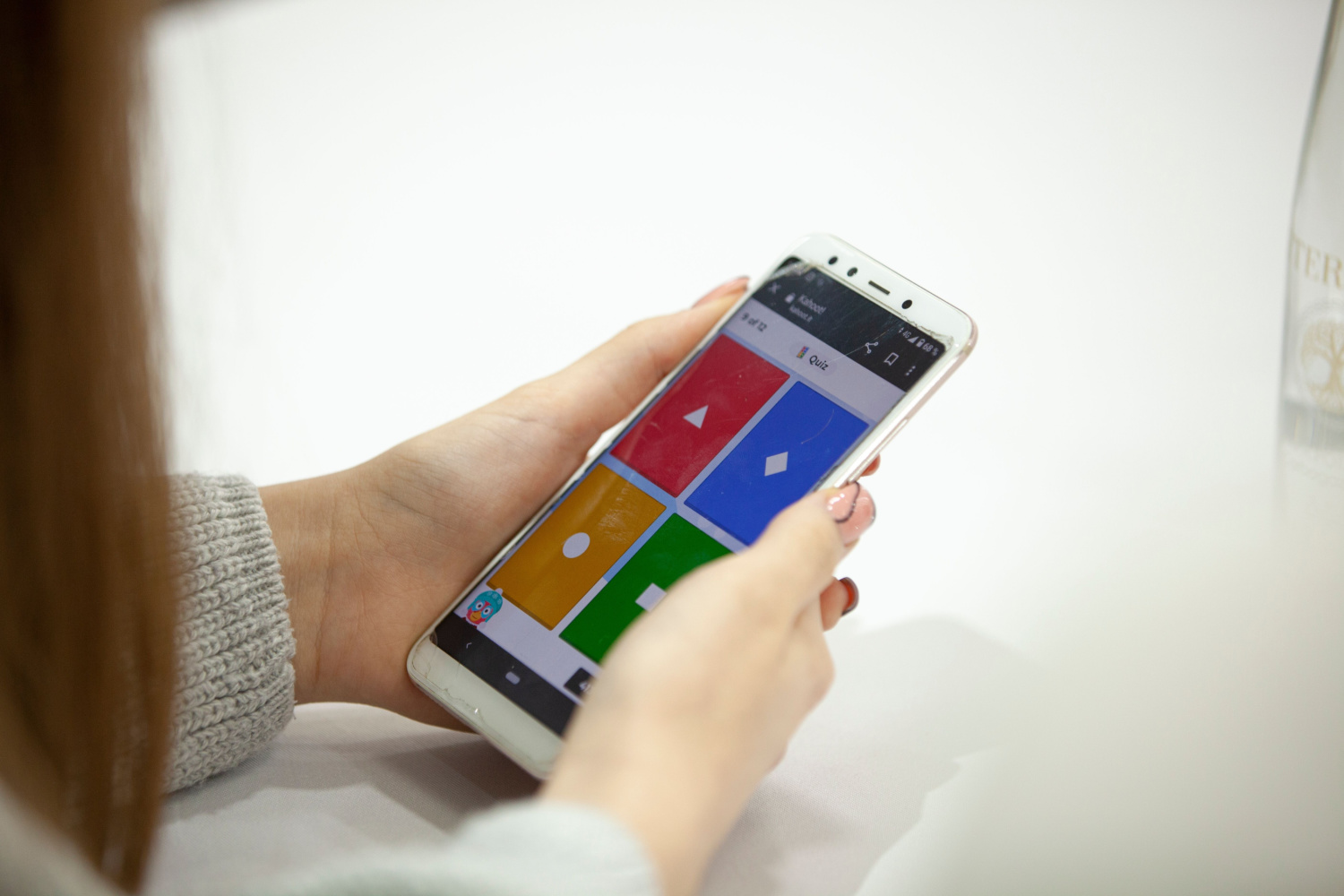 Kahoot quiz på mobil