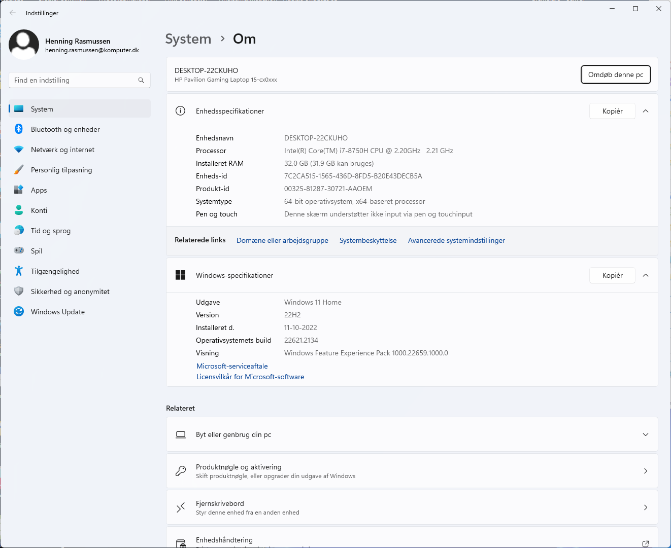 Når også Windows rapporterer om den nye og større mengden installert ram-minne, er du klar til å bruke en langt raskere og mer effektiv pc.