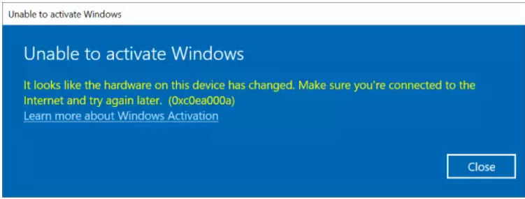 Käyttäjät huomaavat, että Windows on poistettu käytöstä heidän tietokoneellaan.