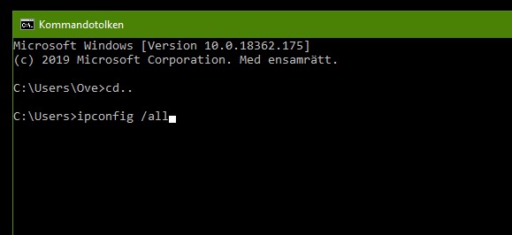 Hitta din MAC-adress i Windows