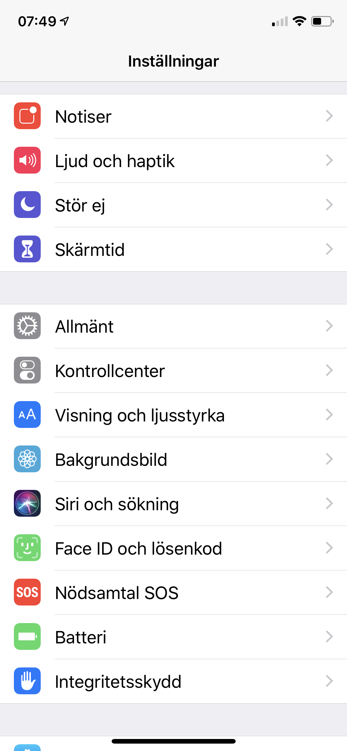 Hitta MAC-adressen i iOS
