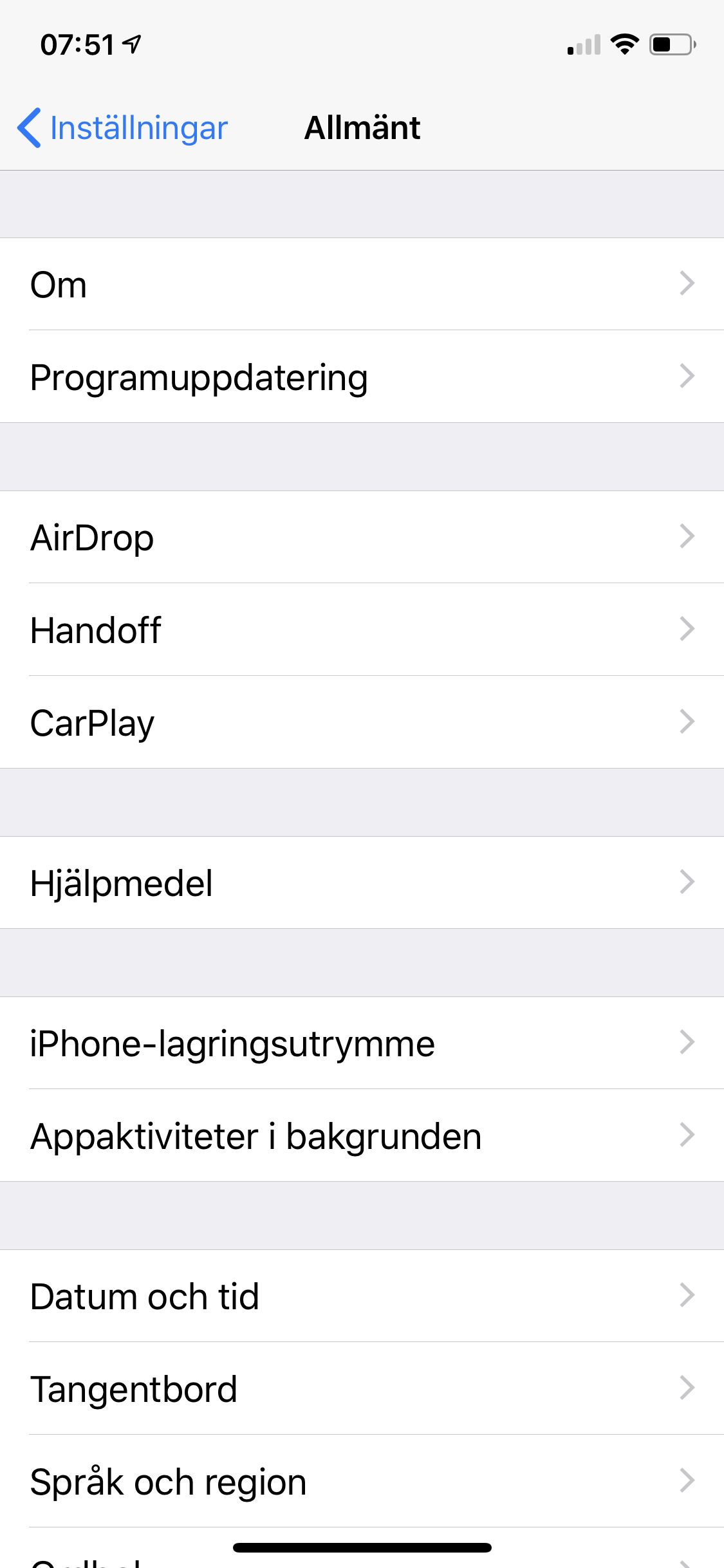 Hitta MAC-adressen i iOS