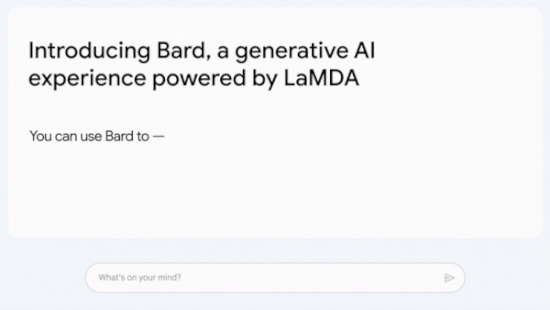 Google Bard är Googles artificiella intelligens