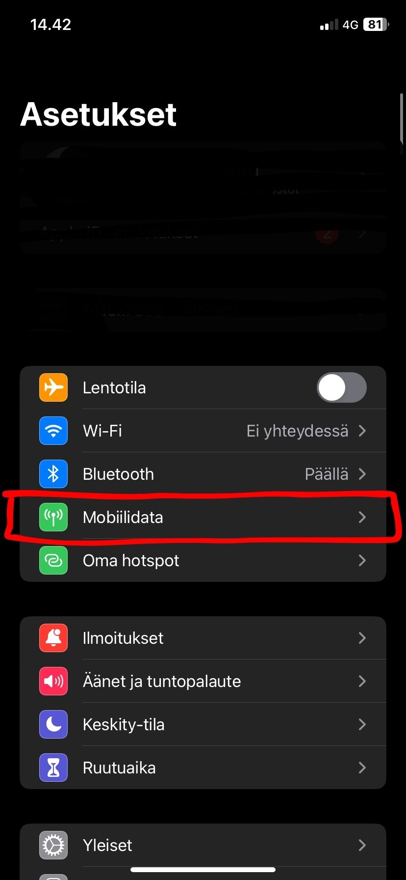 Wi-Fi-apuri imee iPhonesta virran.