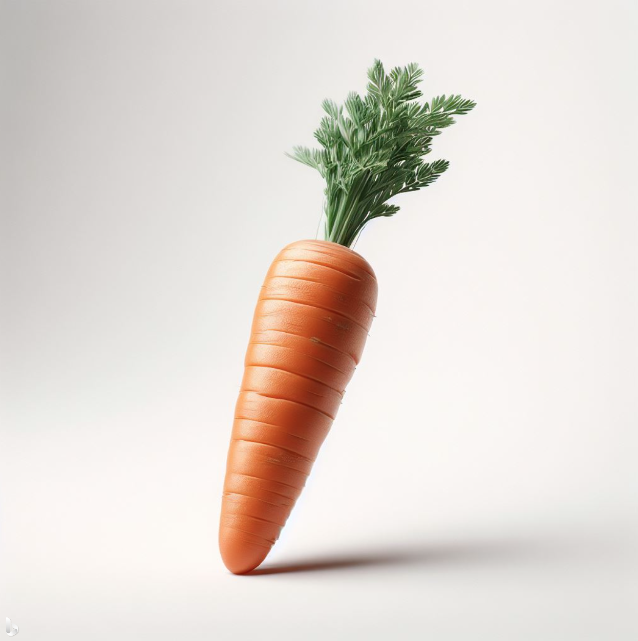3D-rendering av en morot skapad med Dall-E 3