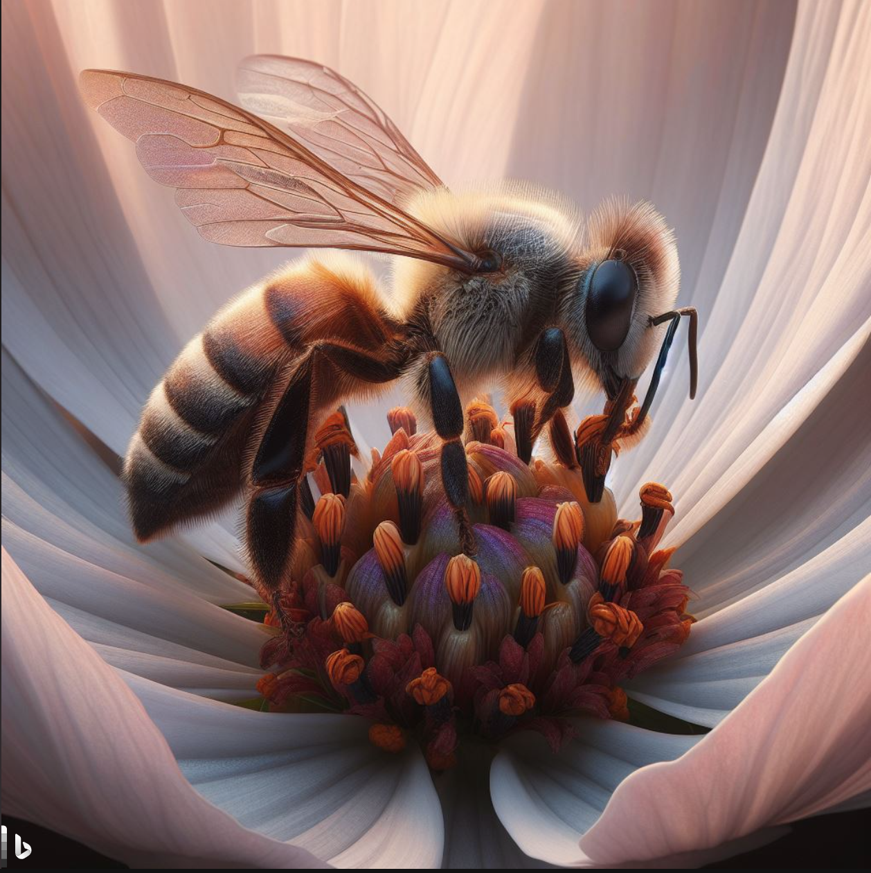 Makrokuva luotuna Dall-E 3