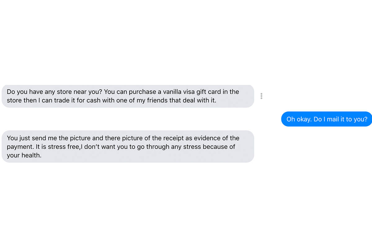 Hvis du ikke accepterer at købe en telefon til kærlighedssvindleren, vil han ofte forsøge sig med et mindre ønske – fx et gavekort til at betale for vigtige fornødenheder. Det har samtidig den fordel for de kriminelle, at det ikke kan spores.