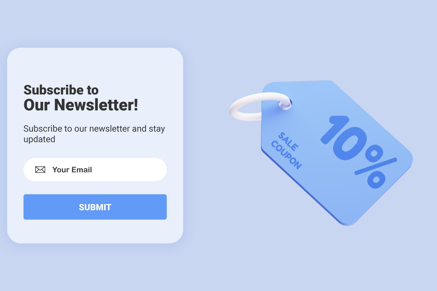 Mange steder kan du få rabat, hvis du tilmelder dig et nyhedsbrev