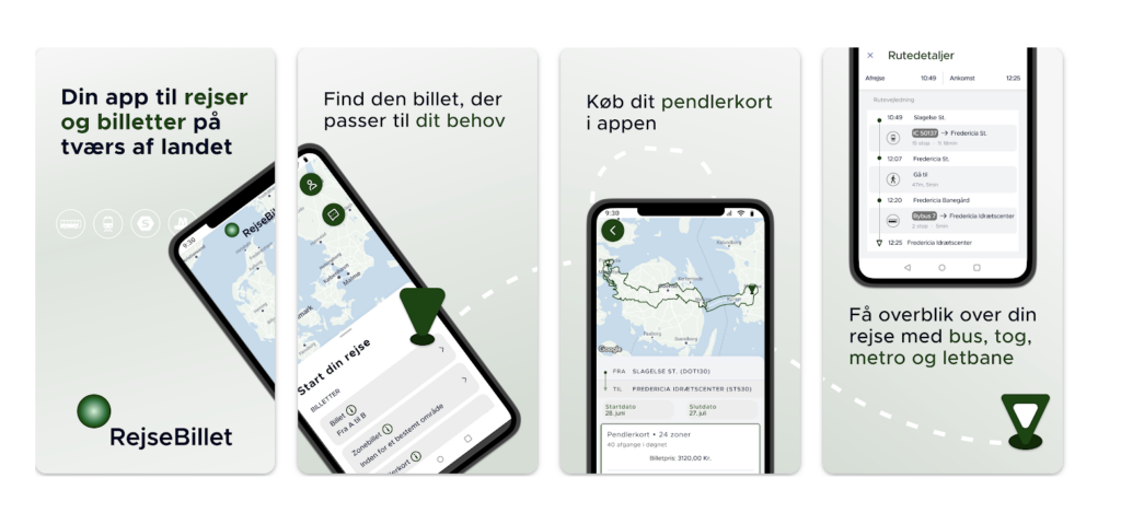 Hent app'e RejseBillet til iPhone og Android.