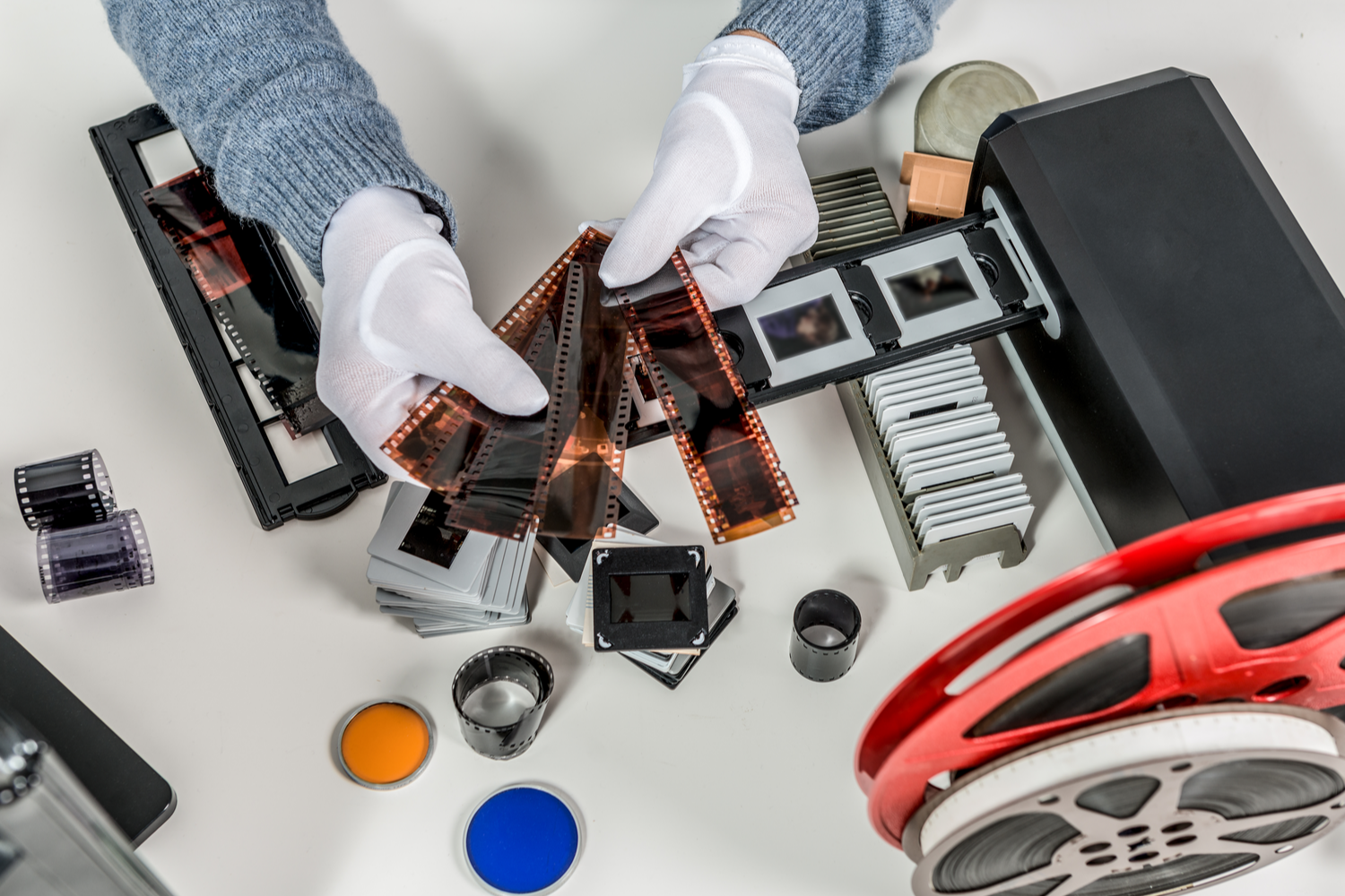 Enkelt å skanne negativer og dias til pc-en