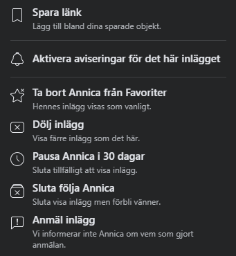 Anmäl till Facebook.