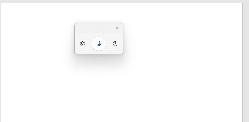 Snarveien Windows-tast+H åpner taleskrivingsfunksjonen i Windows 11.