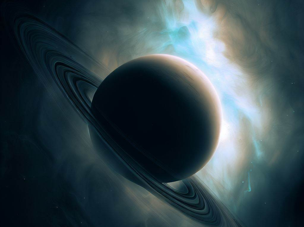 Her har vi bedt den nye Edge-funktion skabe et fotografi af Saturn optaget fra overfladen af Neptun. Noget der kun vanskeligt lader sig gøre i virkeligheden, da gaskæmpen ikke har en fast overflade.