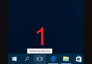 Windows 10:n Tehtävänakymä