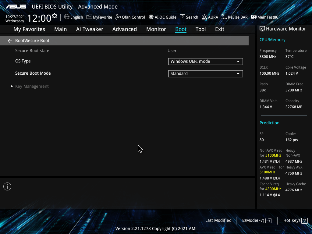 Kirjaudu tietokoneen BIOS-palveluun painamalla esimerkiksi F12 tai DEL, kun tietokone käynnistyy.