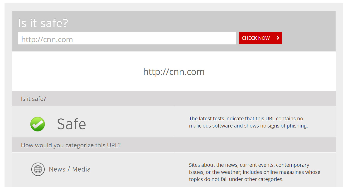 Syötä verkko-osoite, skannaa url ja näet, onko verkkosivusto turvallinen.
