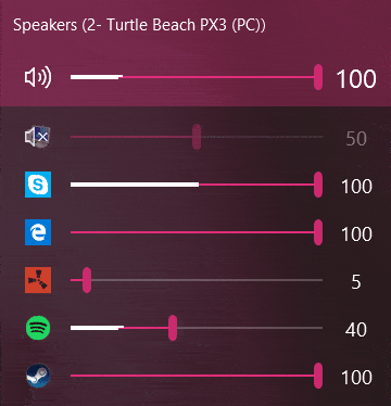 EarTrumpet lydkontrol til Windows