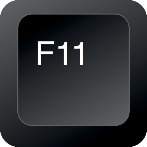 F11 er din genvej til full screen