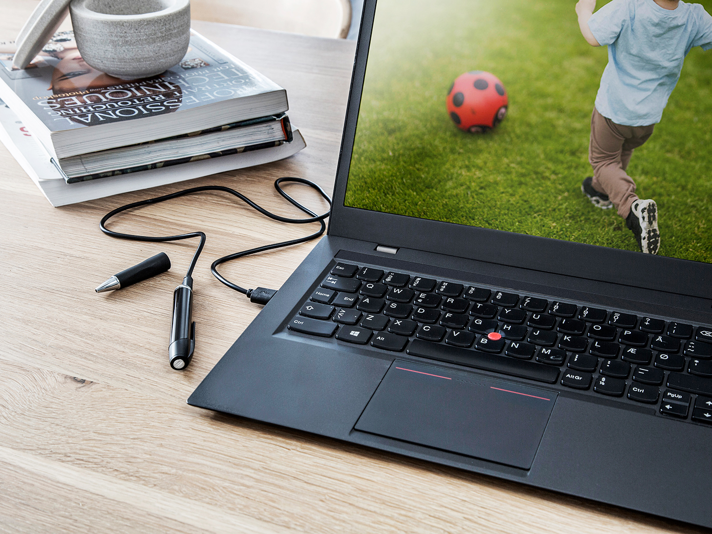 Kulepenn med innebygd kamera