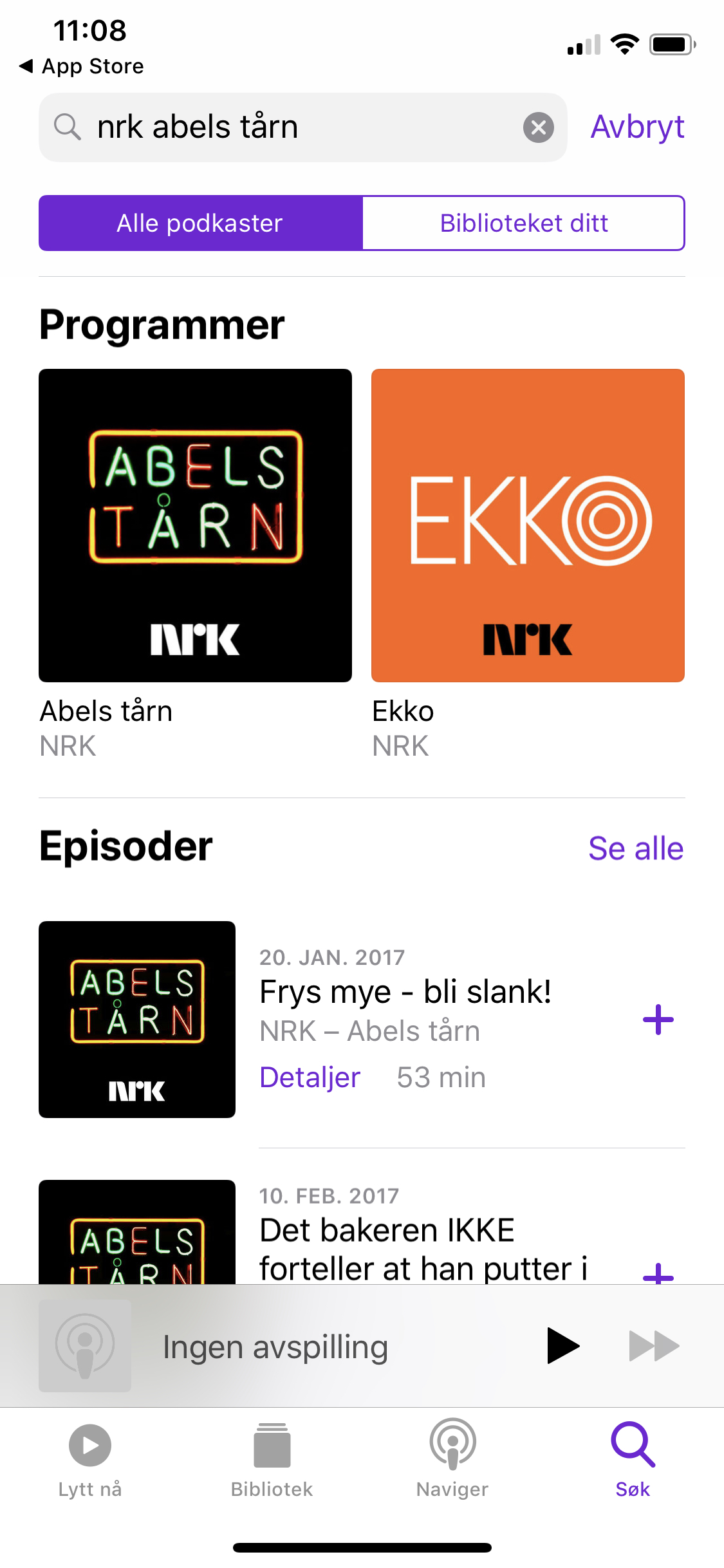 podcast på iPhone