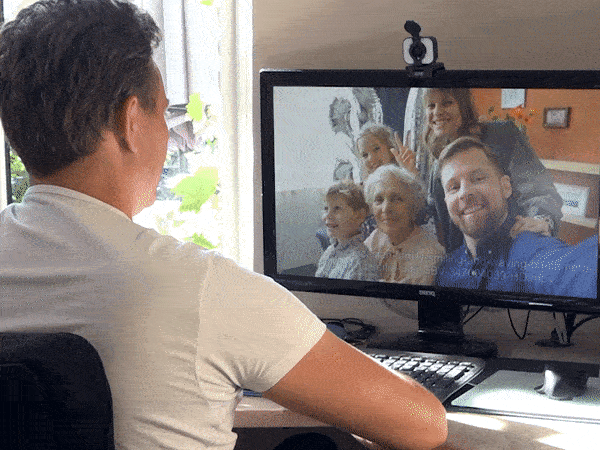 Webkamera med indbygget LED-lys