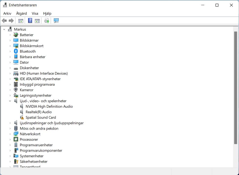 Utöka listan med USB-kontroller (Universal Serial Bus).