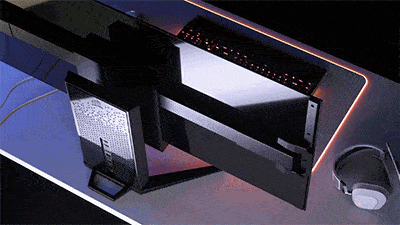 Curved pc-skæm fra Corsair, som kan bøjes.