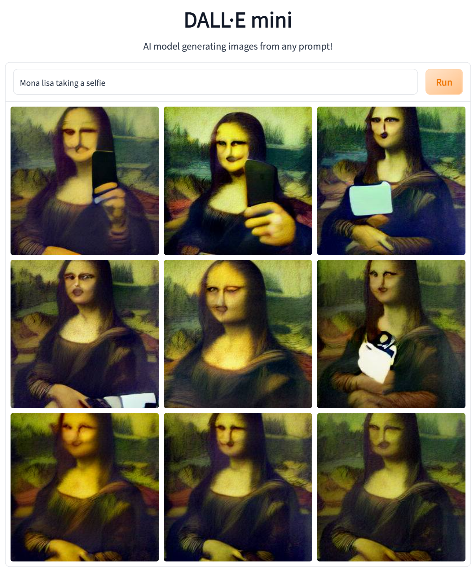 Om Mona Lisa haft en mobil hade detta kanske varit resultatet.