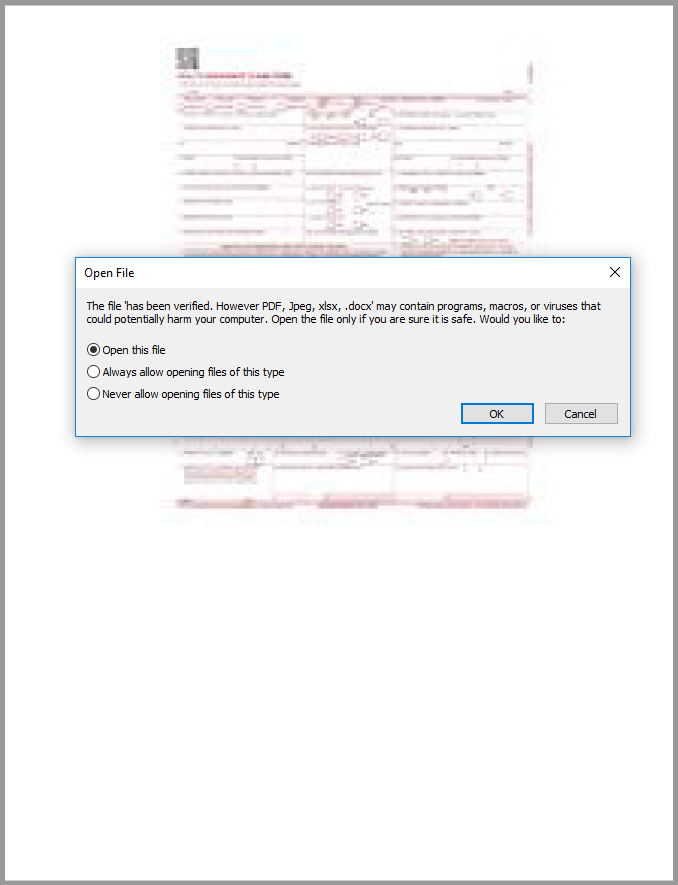 Vedlegget har fått filnavnet «has been verified»
