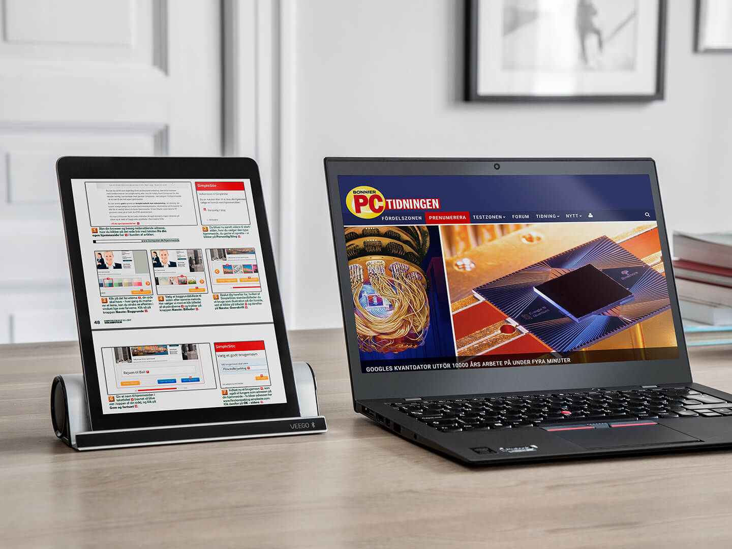 Använd surfplattan som extraskärm till datorn