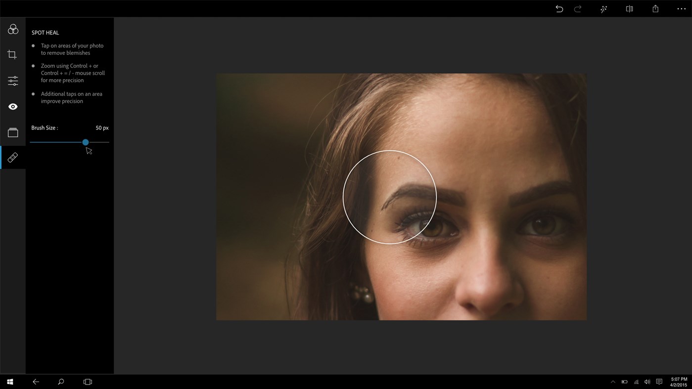 Her vises programmet Photoshop Express