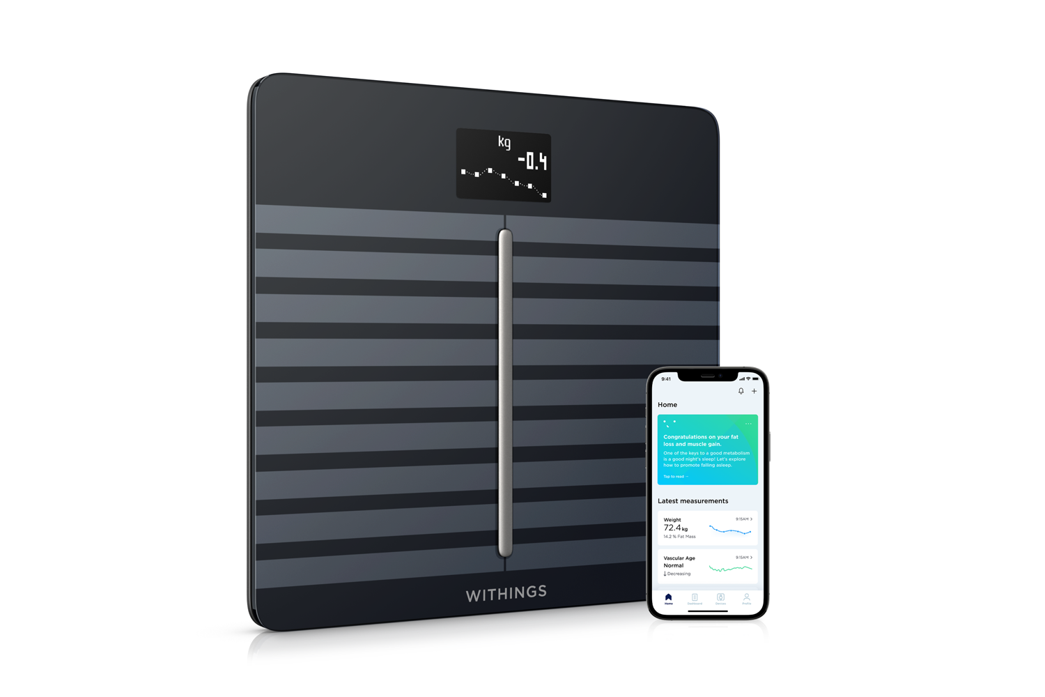 Den elektroniske vægt Withings Body Cardio V2