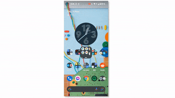 Android 12 är enklare att använda med en hand.