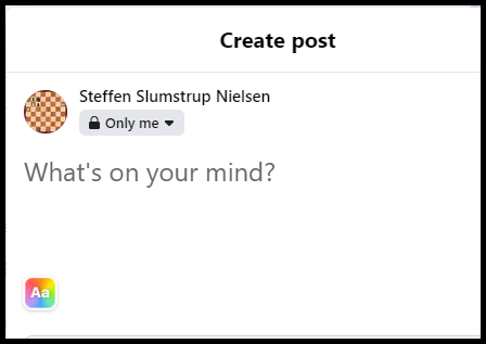 Lagre Facebook-innlegg som utkast