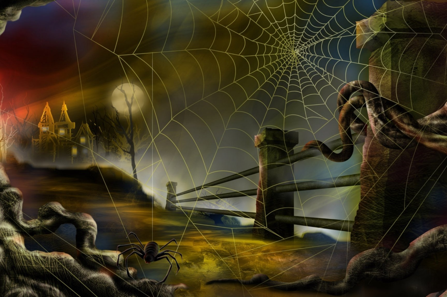 Gi pc-en et Halloween-tema med skumle lyder og bilder