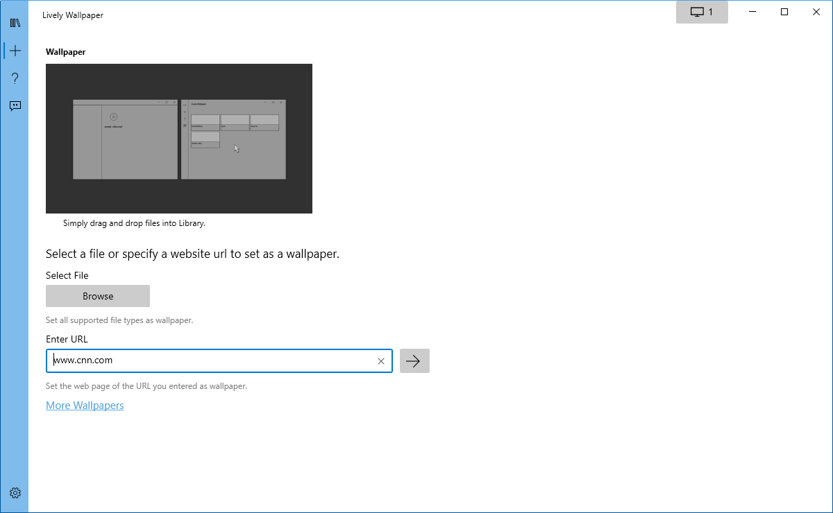 Lively Wallpaper-programmet