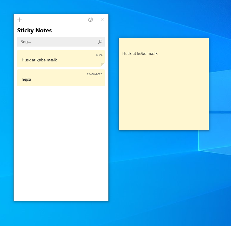 Sticky Notes i Windows 10