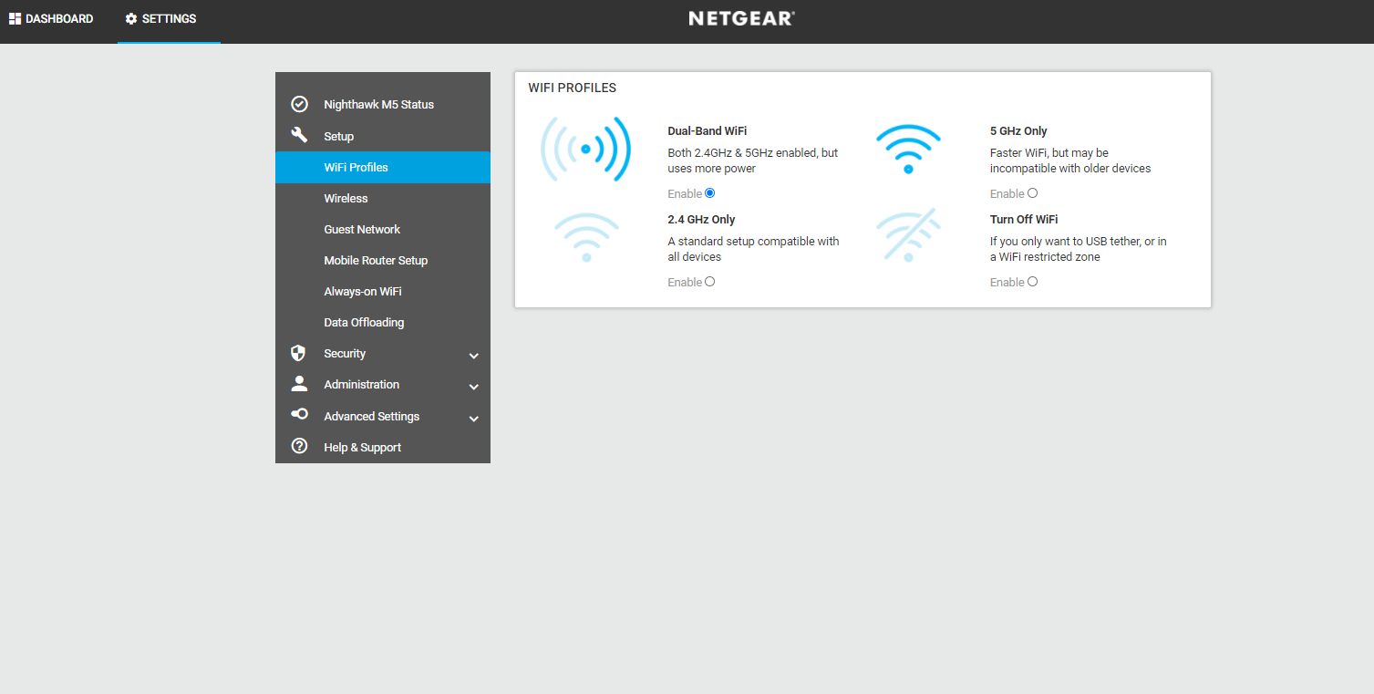 Får at bruge 5G på dit netværk skal du aktivere 5GHz-netværket i din router