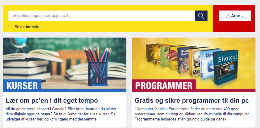 Find det nyeste indhold i Komputer for alles Fordelszone