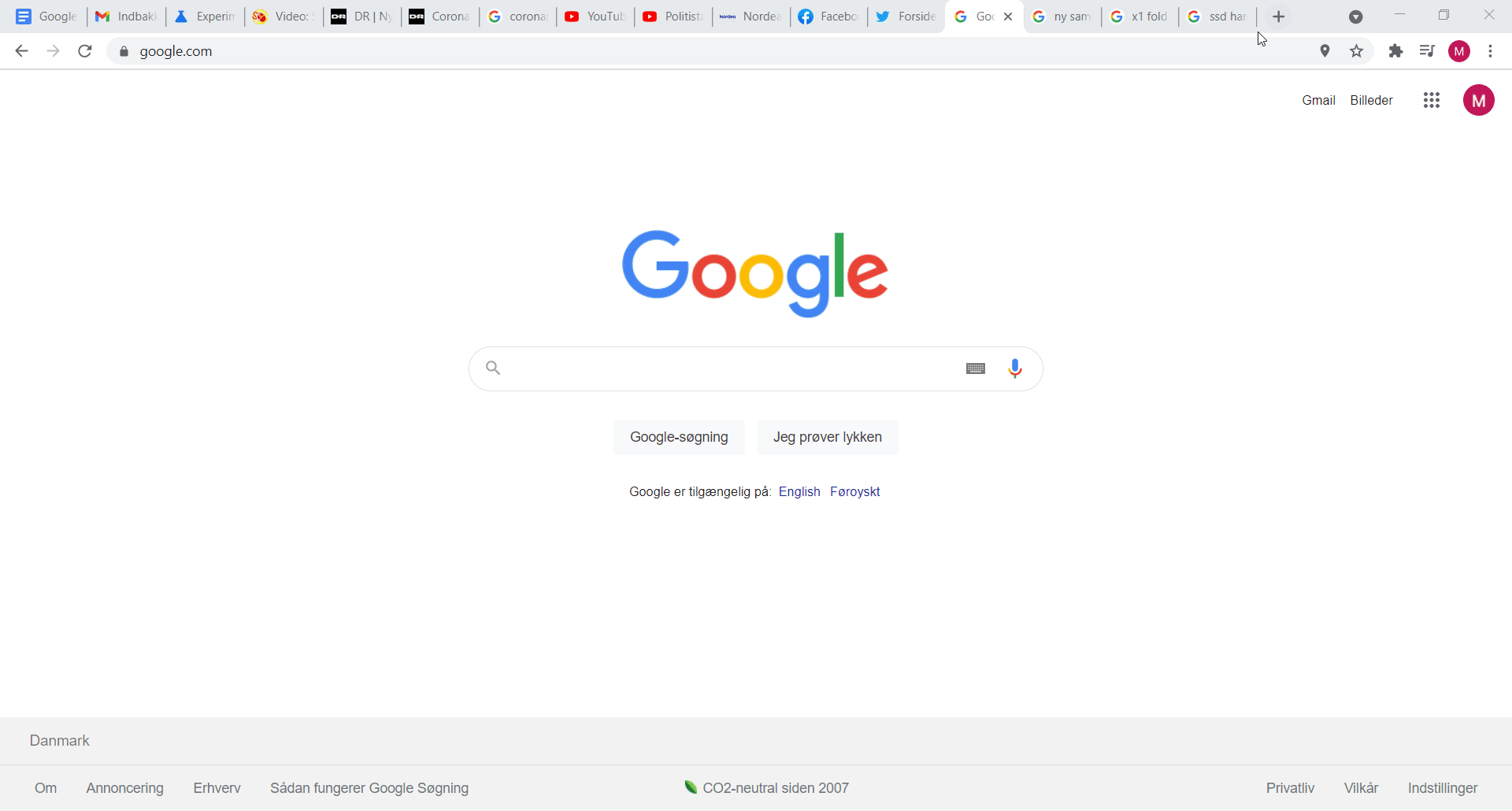 Sådan søger du i faner